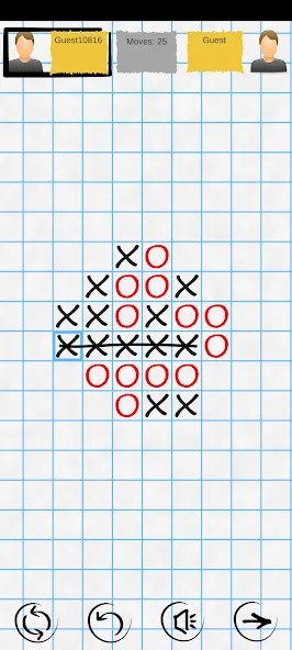 Tic Tac Toe Online: Mega XO [MOD: Все разблокировано] - Скриншот 1