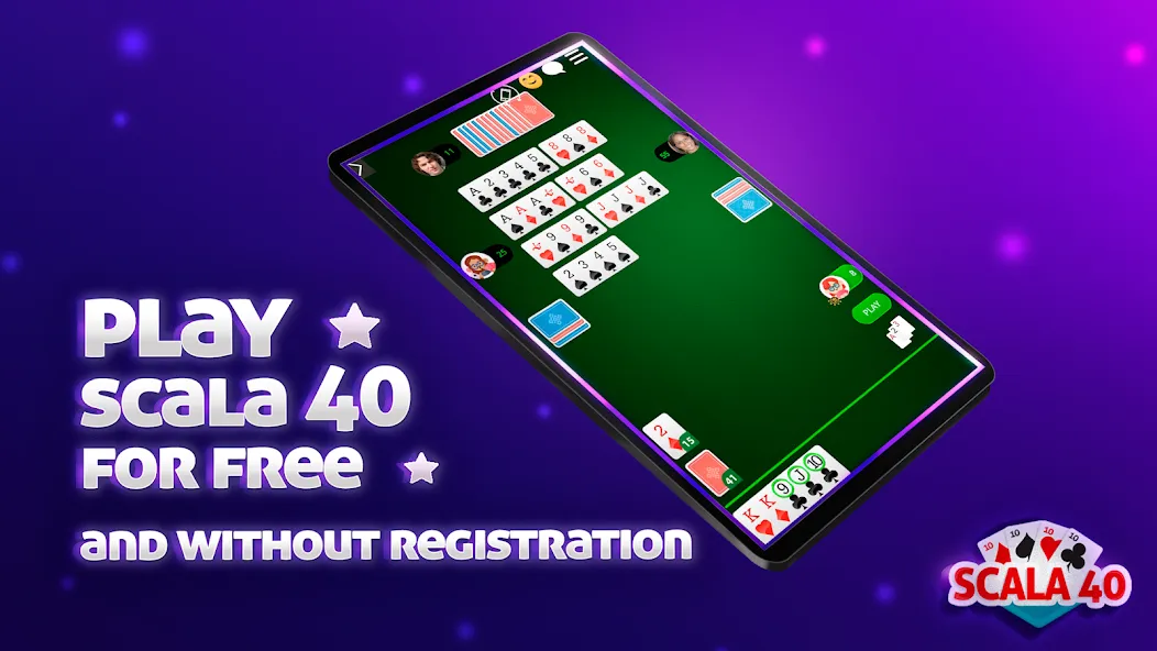 Scala 40 Online — Card Game (Скала 40 Онлайн) [MOD: Все открыто] - Скриншот 1