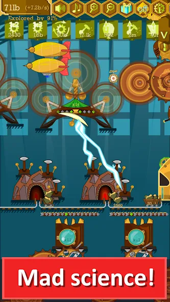 Steampunk Idle Gear Spinner (Стеампанк Идл Спиннер Фабрика) [MOD: Бесконечные деньги] - Скриншот 3