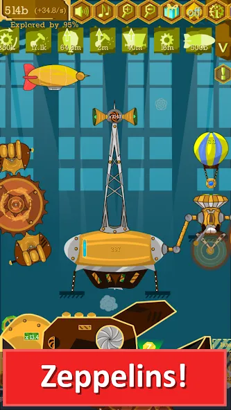Steampunk Idle Gear Spinner (Стеампанк Идл Спиннер Фабрика) [MOD: Бесконечные деньги] - Скриншот 4
