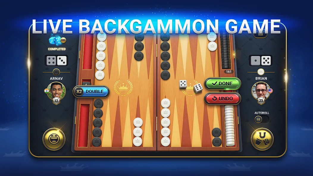 Backgammon Live — Online Games (Бэкгаммон Лайв) [MOD: Mega Mod/Меню] - Скриншот 2