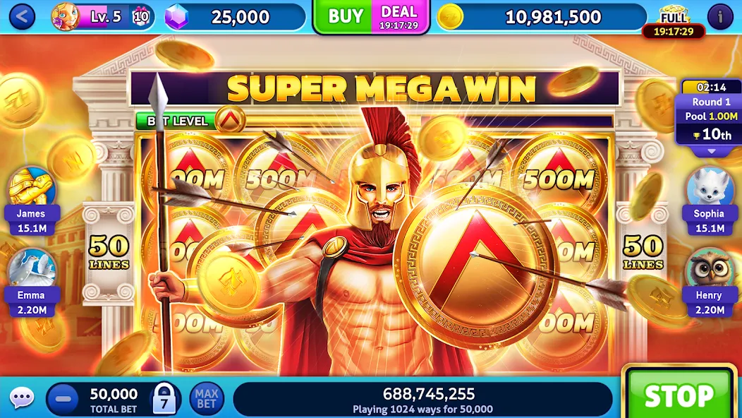 Jackpot Madness Slots Casino (Джекпотджой Слоты) [MOD: Мод Меню/Взлом] - Скриншот 2