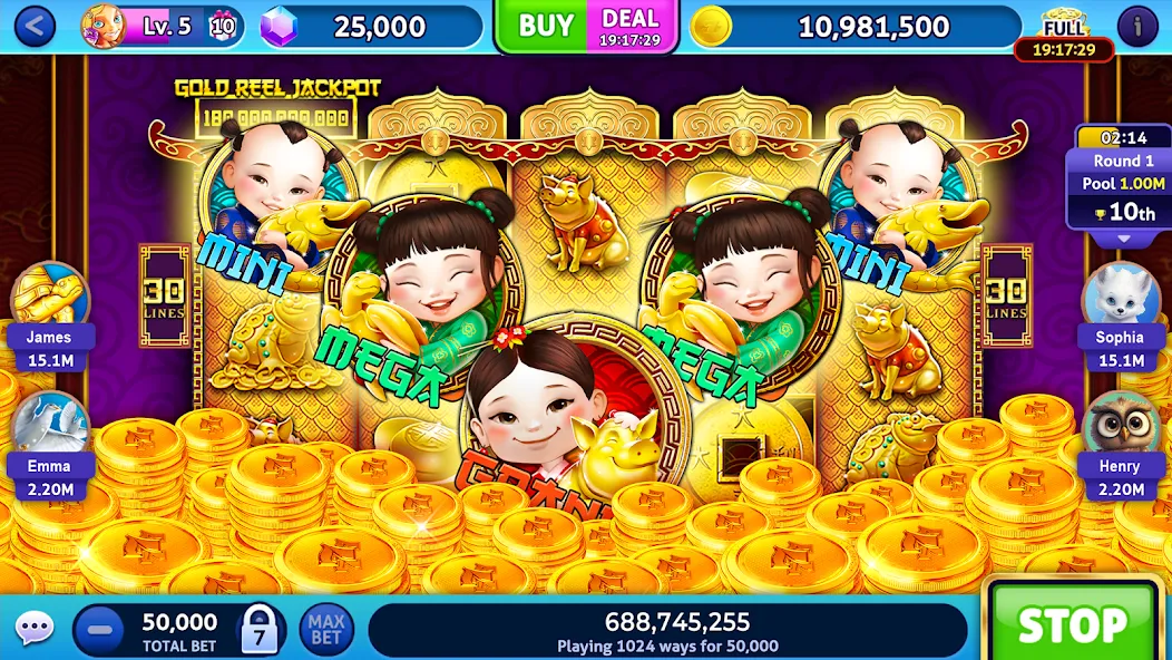 Jackpot Madness Slots Casino (Джекпотджой Слоты) [MOD: Мод Меню/Взлом] - Скриншот 3