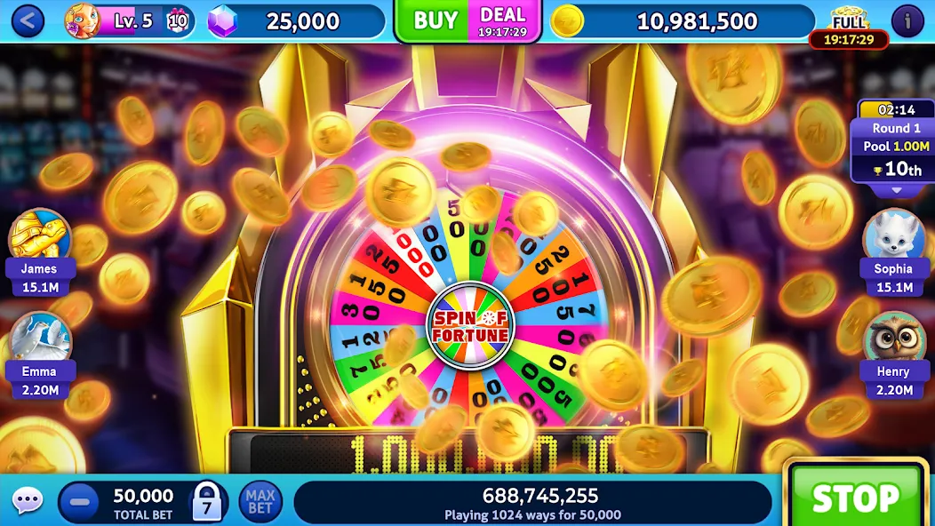 Jackpot Madness Slots Casino (Джекпотджой Слоты) [MOD: Мод Меню/Взлом] - Скриншот 4