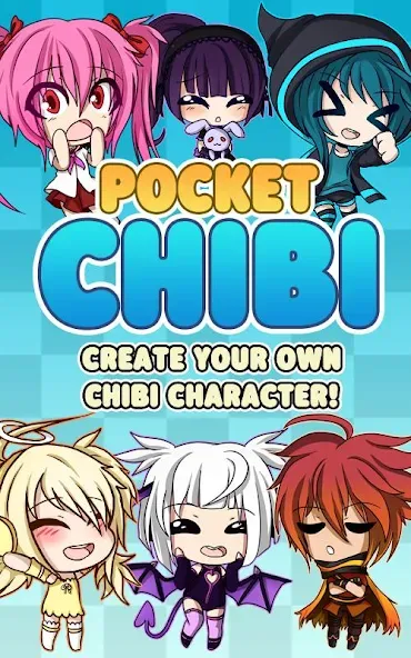 Pocket Chibi — Anime Dress Up (Покет Чиби) [MOD: Меню/Много денег] - Скриншот 1