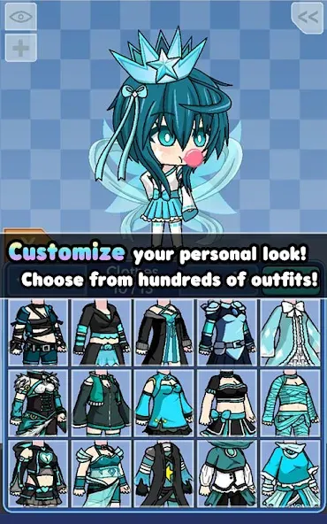 Pocket Chibi — Anime Dress Up (Покет Чиби) [MOD: Меню/Много денег] - Скриншот 5