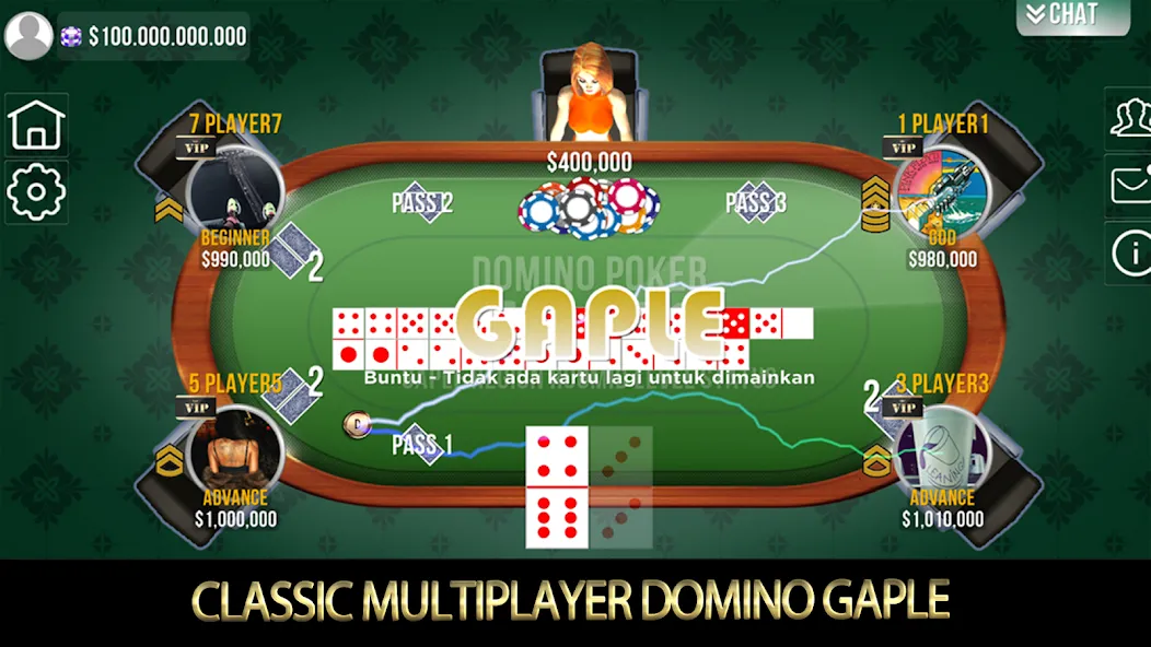 Domino Poker QiuQiu Gaple (Домино Покер ЧиЧи Гапле) [MOD: Разблокировано] - Скриншот 1