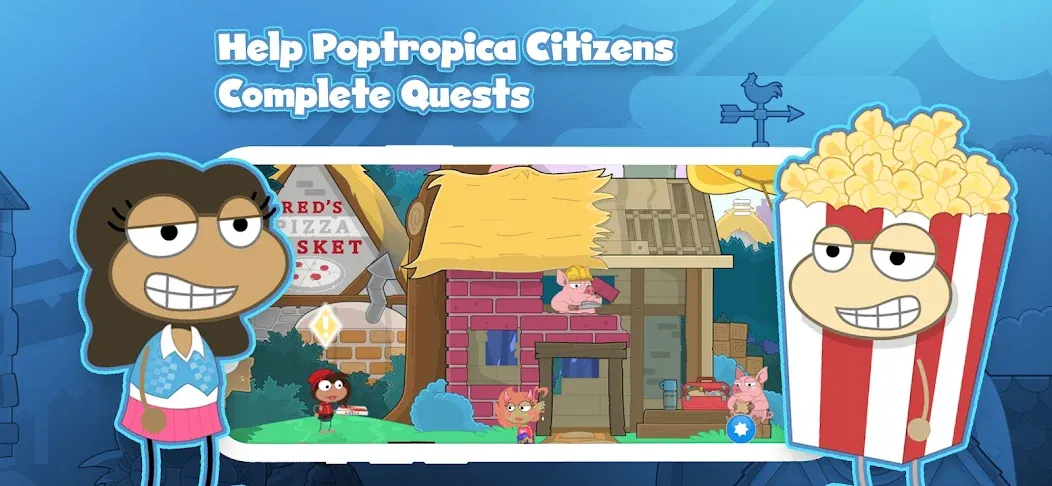 Poptropica: Fun Kids Adventure (Поптропика) [MOD: Много монет/Энергии] - Скриншот 3