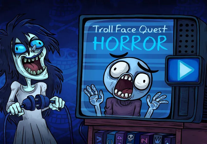 Troll Face Quest: Horror (Тролл Фейс Квест Хоррор) [MOD: Premium/Unlocked] - Скриншот 1