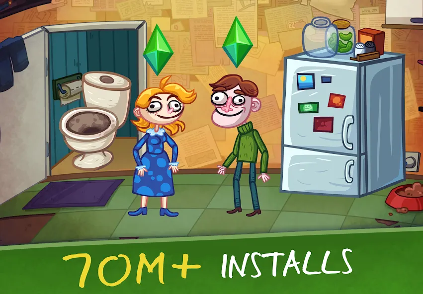 Troll Face Quest: VideoGames 2 (Тролль Фейс Квест Видеоигры 2) [MOD: Меню/Много денег] - Скриншот 5