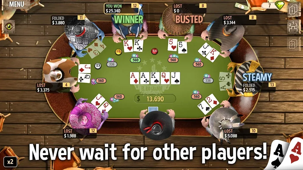 Governor of Poker 2 — Offline [MOD: Premium/Unlocked] - Скриншот 2