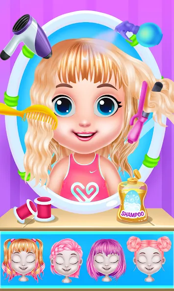 Baby Girl Caring Pinky Style (Беби Грл Керинг Пинки Стайл) [MOD: Бесконечные деньги] - Скриншот 2