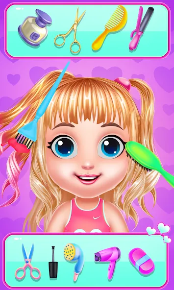 Baby Girl Caring Pinky Style (Беби Грл Керинг Пинки Стайл) [MOD: Бесконечные деньги] - Скриншот 3