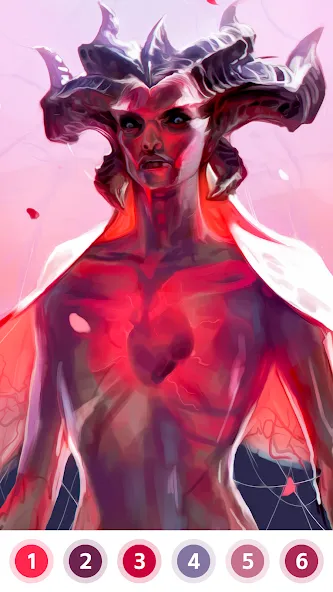 Angel & Devil Paint by Number [MOD: Premium/Unlocked] - Скриншот 3