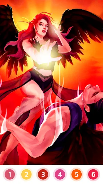 Angel & Devil Paint by Number [MOD: Premium/Unlocked] - Скриншот 4