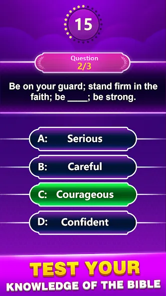 Bible Trivia — Word Quiz Game (Библейская викторина) [MOD: Все открыто] - Скриншот 3