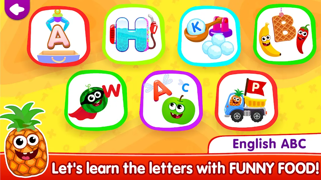ABC kids! Alphabet learning! [MOD: Разблокировано] - Скриншот 1