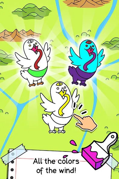 Birds Evolution: Merge Game (Брдс Эволюшн) [MOD: Mega Mod/Меню] - Скриншот 3