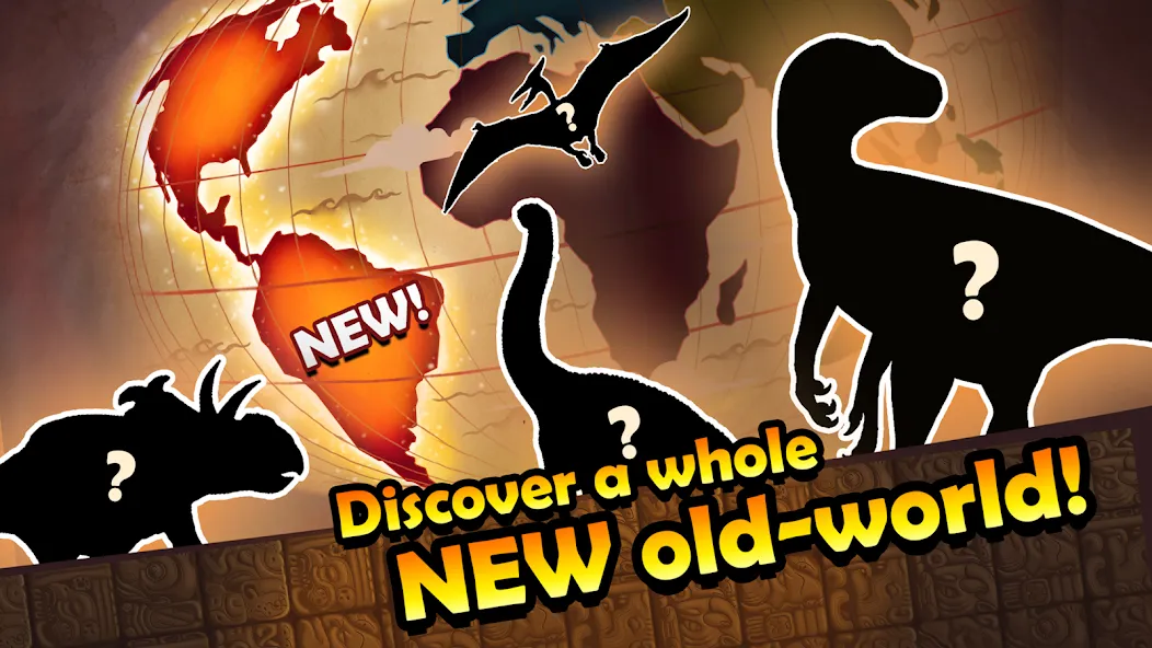 Dino Quest: Dig Dinosaur Game (Дино Квест) [MOD: Все разблокировано] - Скриншот 1