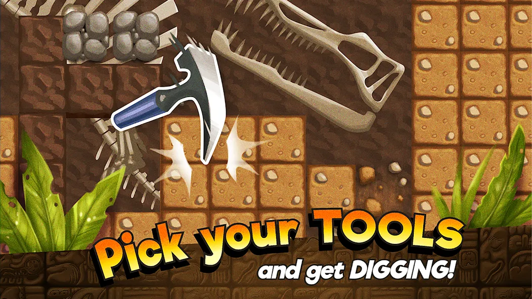 Dino Quest: Dig Dinosaur Game (Дино Квест) [MOD: Все разблокировано] - Скриншот 2