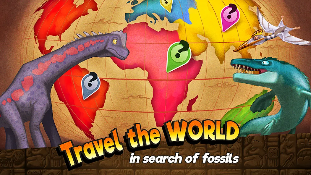 Dino Quest: Dig Dinosaur Game (Дино Квест) [MOD: Все разблокировано] - Скриншот 3