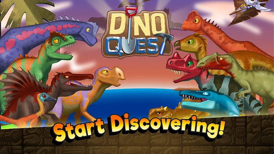 Dino Quest: Dig Dinosaur Game (Дино Квест) [MOD: Все разблокировано] - Скриншот 5