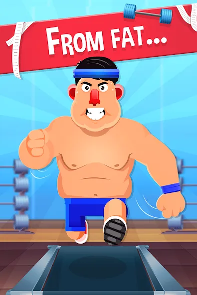 Fat No More: Sports Gym Game! (Фэт Но Море) [MOD: Бесконечные деньги] - Скриншот 1