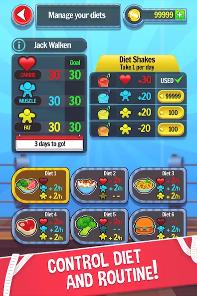 Fat No More: Sports Gym Game! (Фэт Но Море) [MOD: Бесконечные деньги] - Скриншот 3