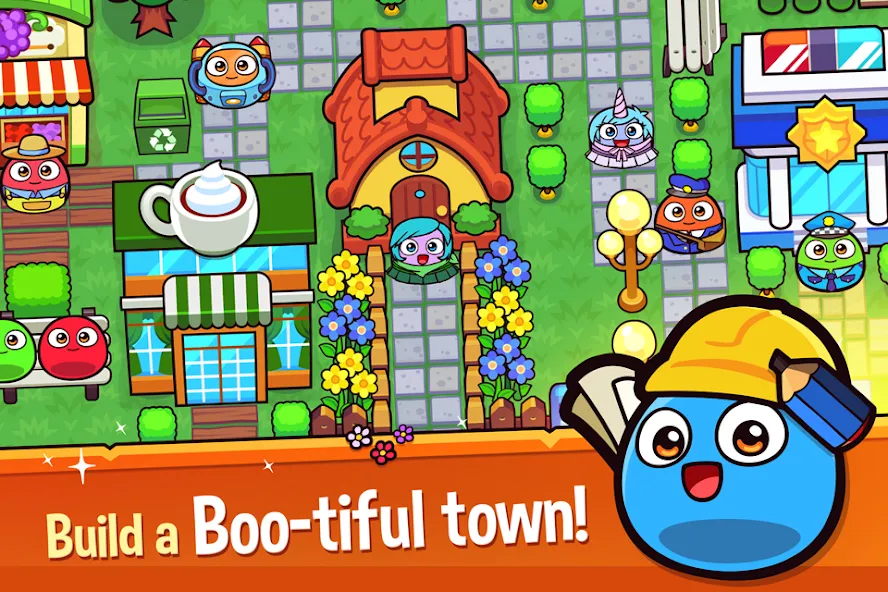 My Boo Town: City Builder Game (Май Бу Таун) [MOD: Бесконечные деньги] - Скриншот 2