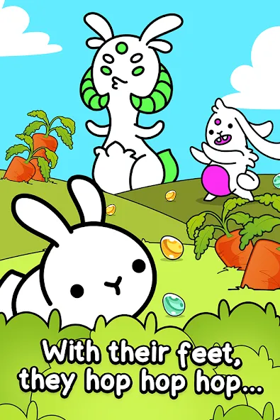 Rabbit Evolution: Merge Bunny (Рэббит Эволюшн) [MOD: Бесконечные деньги] - Скриншот 1
