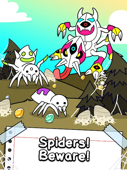Spider Evolution: Idle Game (Спайдер Эволюшн) [MOD: Разблокировано] - Скриншот 5