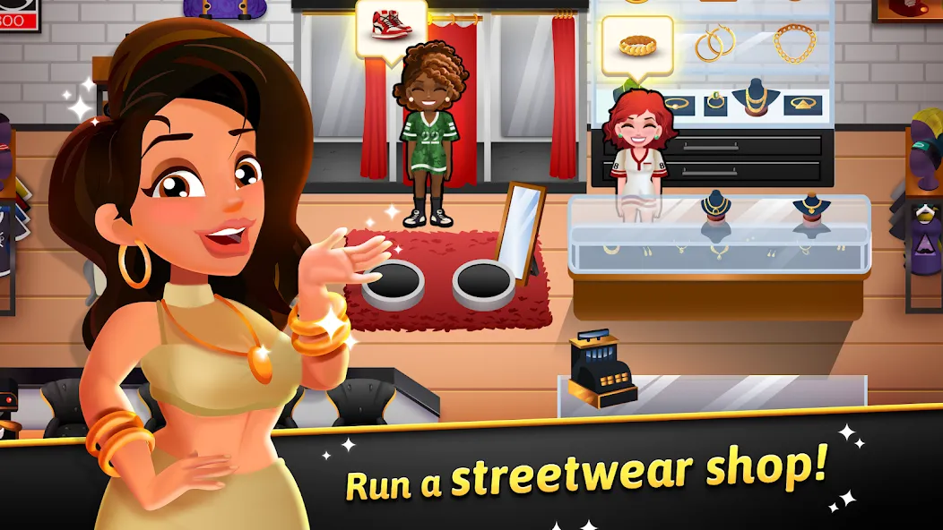 Hip Hop Salon Dash Beauty Game (Хипхоп салон Дэш красивая игра) [MOD: Меню/Много денег] - Скриншот 1