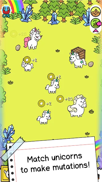 Unicorn Evolution: Idle Catch (Юникорн Эволюшн) [MOD: Мод Меню/Взлом] - Скриншот 2