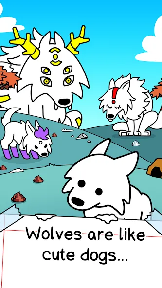 Wolf Evolution: Merge Wild Dog (Вульф Эволюшн) [MOD: Мод Меню/Взлом] - Скриншот 1