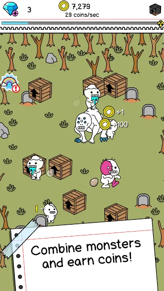 Zombie Evolution: Idle Game (Зомби Эволюция) [MOD: Меню/Много денег] - Скриншот 2