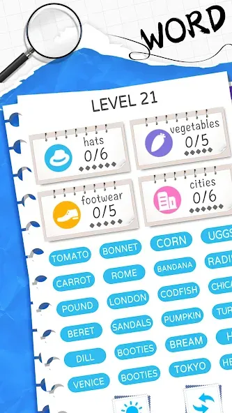 Word Sort: Association Connect (Соннект Колорс) [MOD: Все открыто] - Скриншот 1