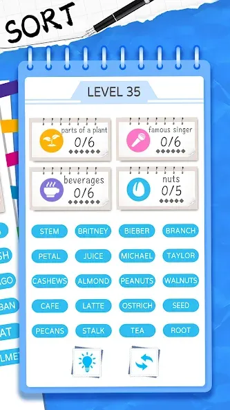 Word Sort: Association Connect (Соннект Колорс) [MOD: Все открыто] - Скриншот 2