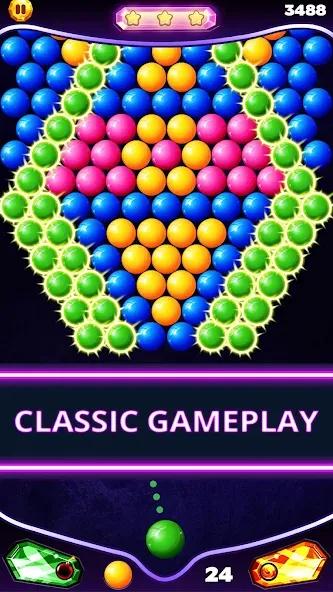 Bubble Shooter Classic (Бабл Шутер Классик) [MOD: Меню/Много денег] - Скриншот 2