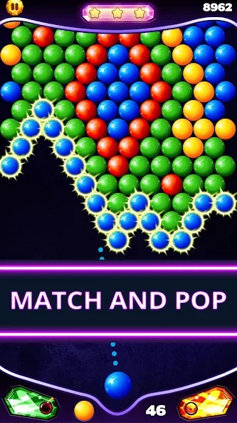 Bubble Shooter Classic (Бабл Шутер Классик) [MOD: Меню/Много денег] - Скриншот 4