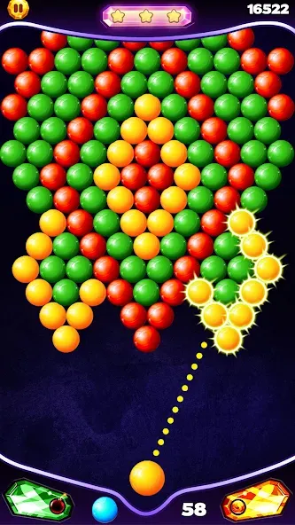 Bubble Shooter Classic (Бабл Шутер Классик) [MOD: Меню/Много денег] - Скриншот 5