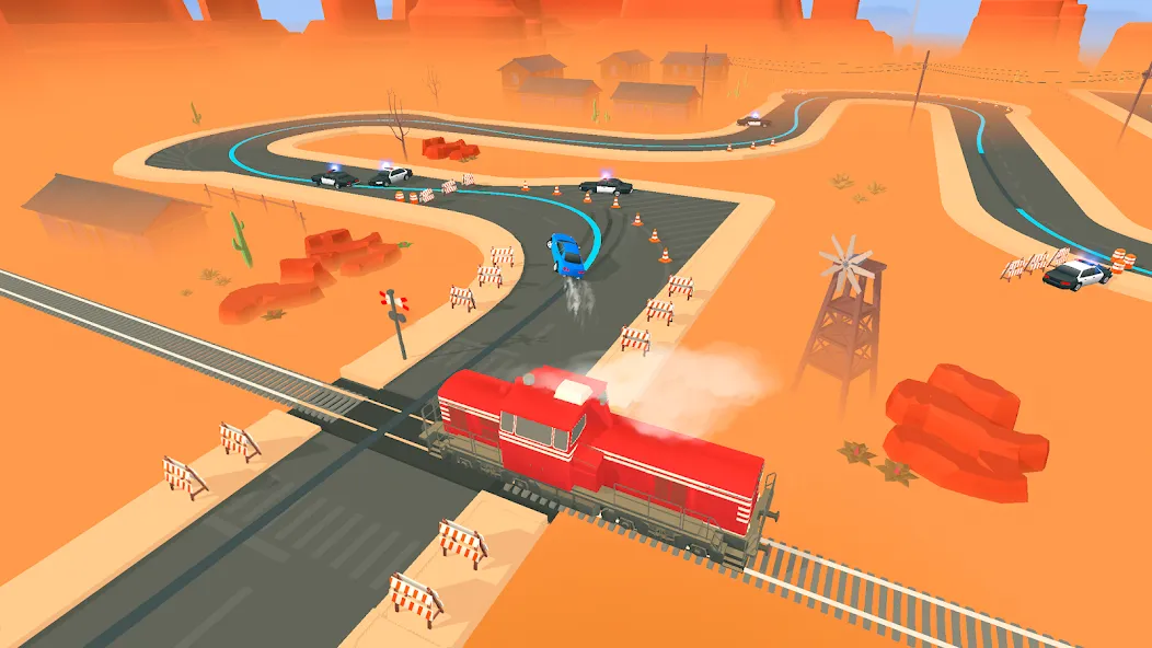 Line Race: Police Pursuit (Лайн Рейс) [MOD: Мод Меню/Взлом] - Скриншот 1