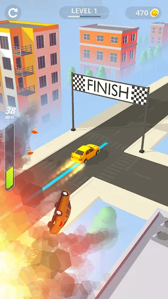 Line Race: Police Pursuit (Лайн Рейс) [MOD: Мод Меню/Взлом] - Скриншот 4