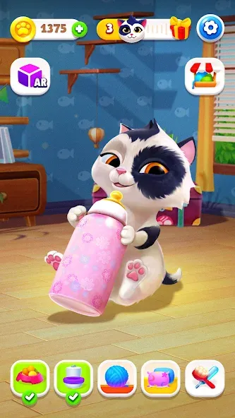 My Cat — Virtual pet simulator (Мой кот) [MOD: Бесконечные деньги] - Скриншот 2