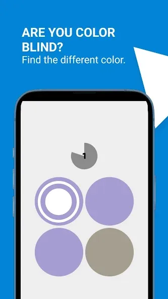 Color Blind Test Game [MOD: Меню/Много денег] - Скриншот 1