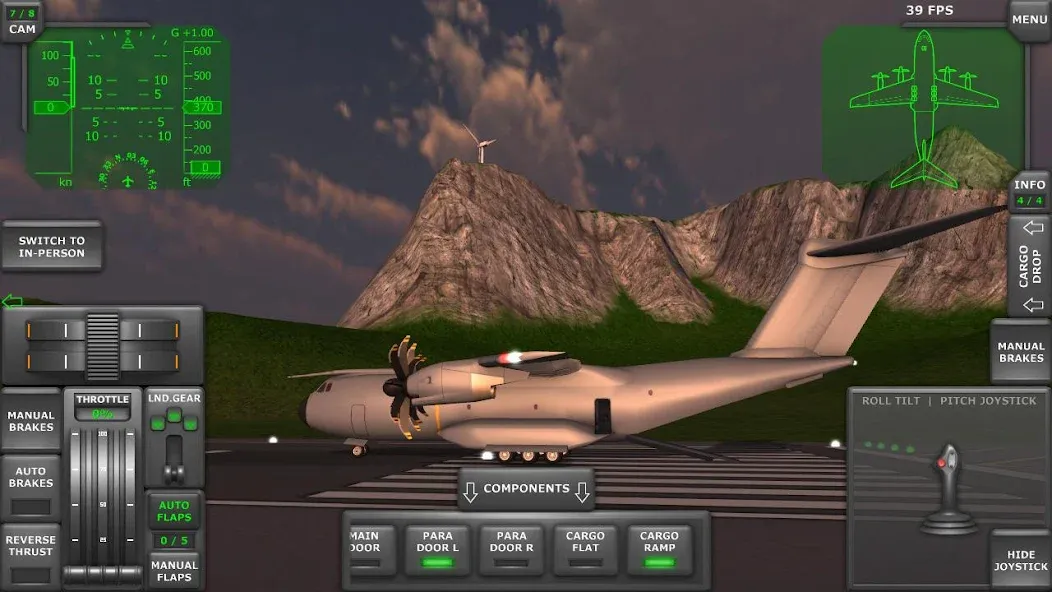 Turboprop Flight Simulator (Турбовинтовой симулятор полета 3D) [MOD: Меню/Много денег] - Скриншот 2