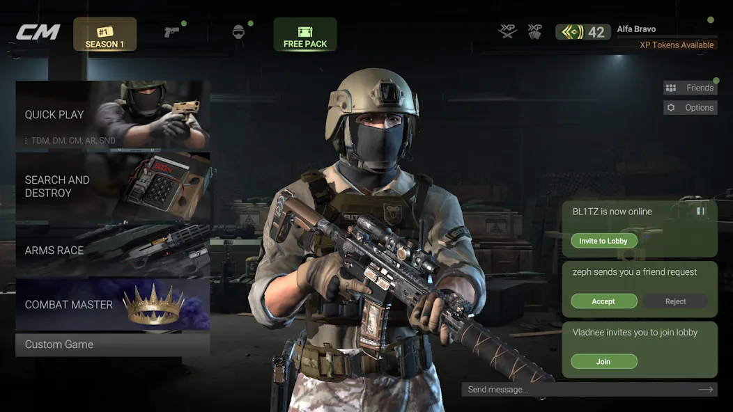 Combat Master Mobile FPS (Комбат Мастер Мобайл ФПС) [MOD: Разблокировано] - Скриншот 1