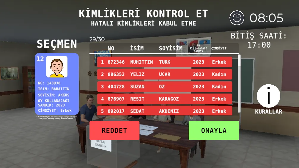 Seçim 2023 Müşahit oyunu [MOD: Premium/Unlocked] - Скриншот 3