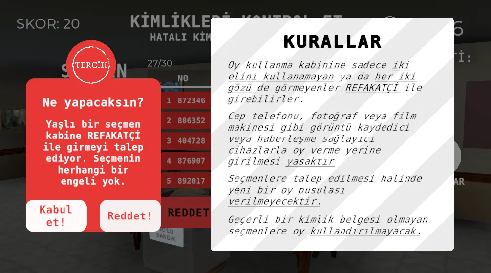Seçim 2023 Müşahit oyunu [MOD: Premium/Unlocked] - Скриншот 5