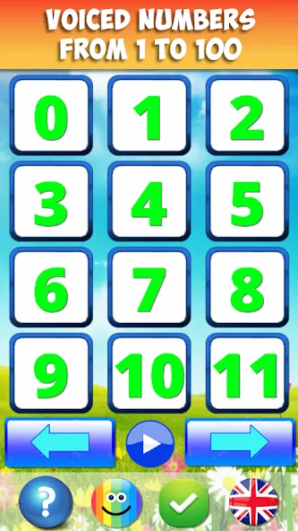 Numbers for kids 1 to 10 Math [MOD: Много монет/Энергии] - Скриншот 1