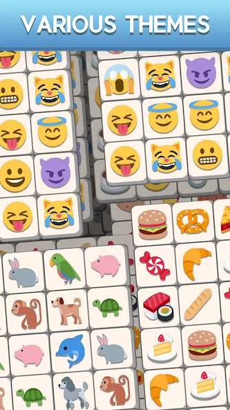 Tile Match Emoji -Triple Tile (Тил Матч Эмоджи) [MOD: Меню/Много денег] - Скриншот 4